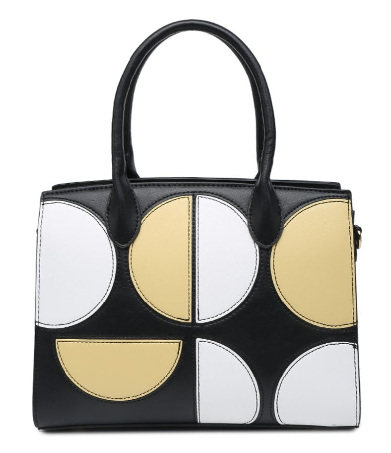 Geometric Print Handbag