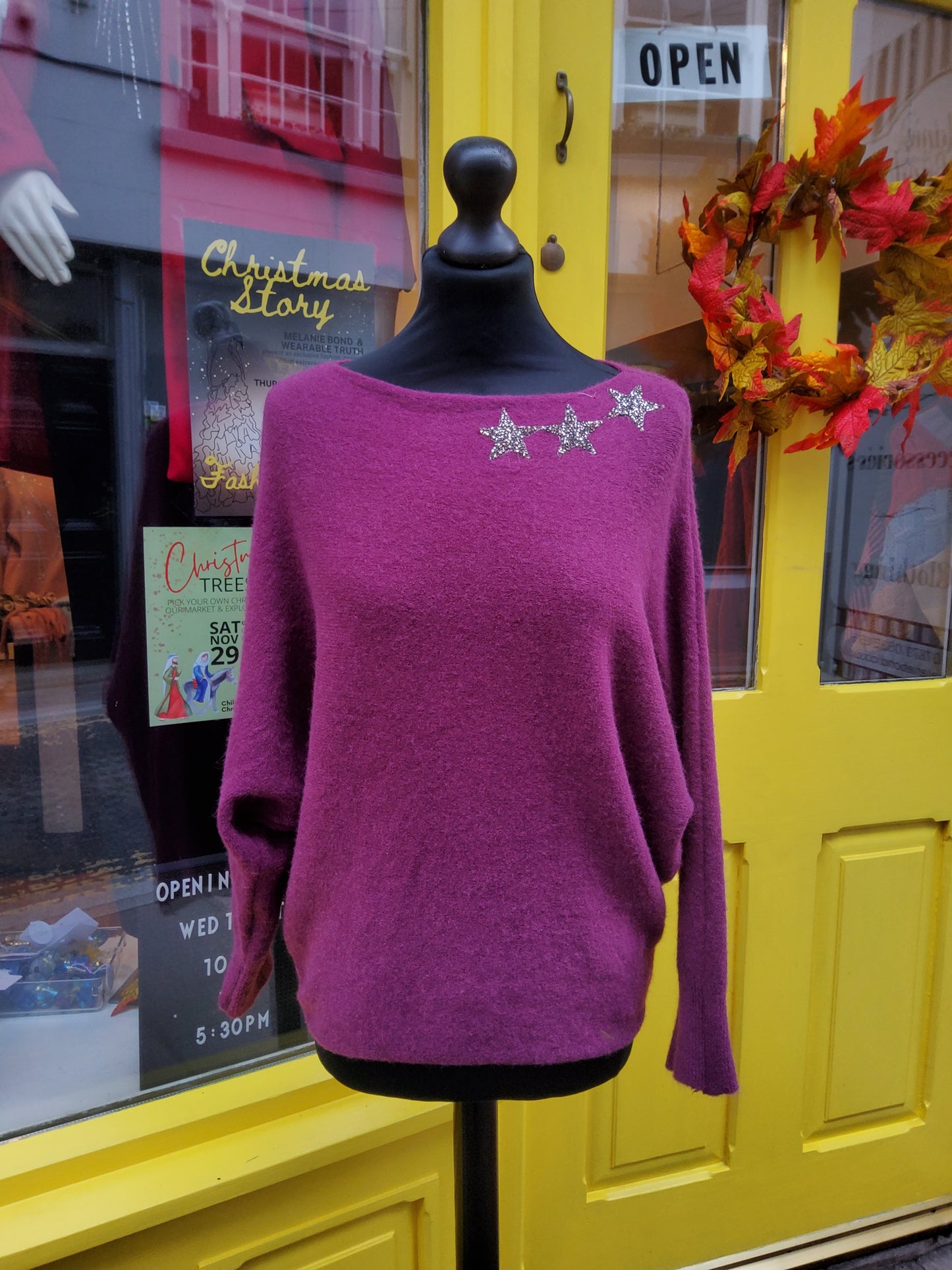 Brown Diamanté Star Jumper