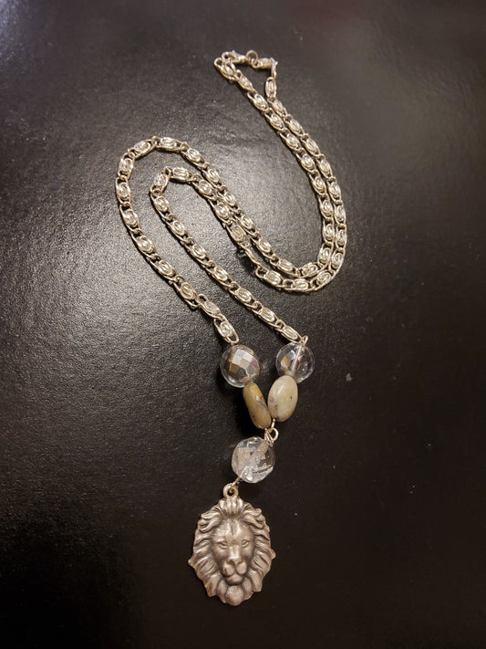 Chunky Lion Beaded Necklace