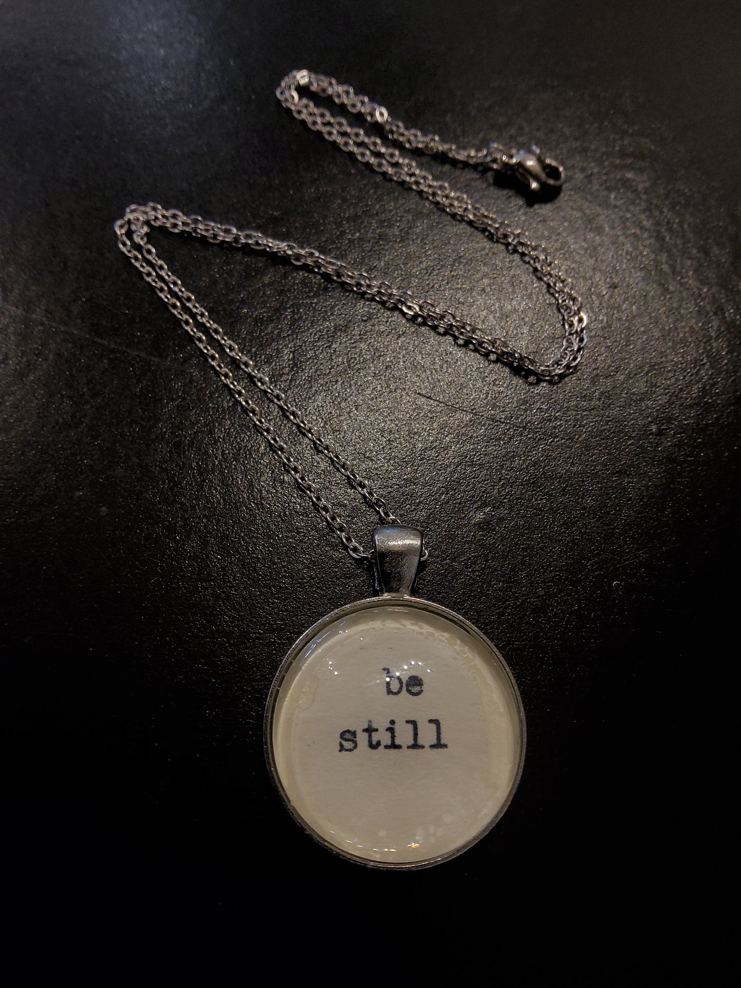 'Be Still' Cream Necklace