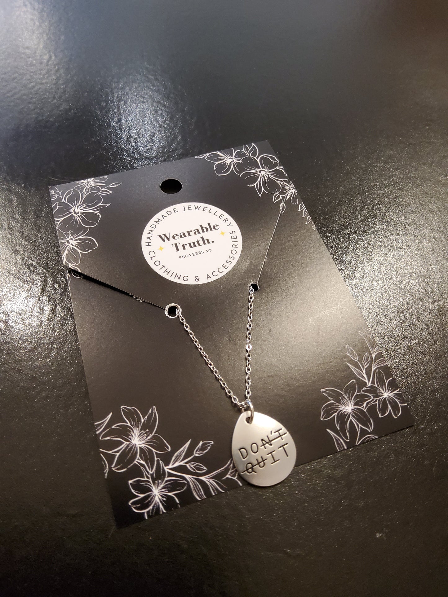 Don't Quit Necklace