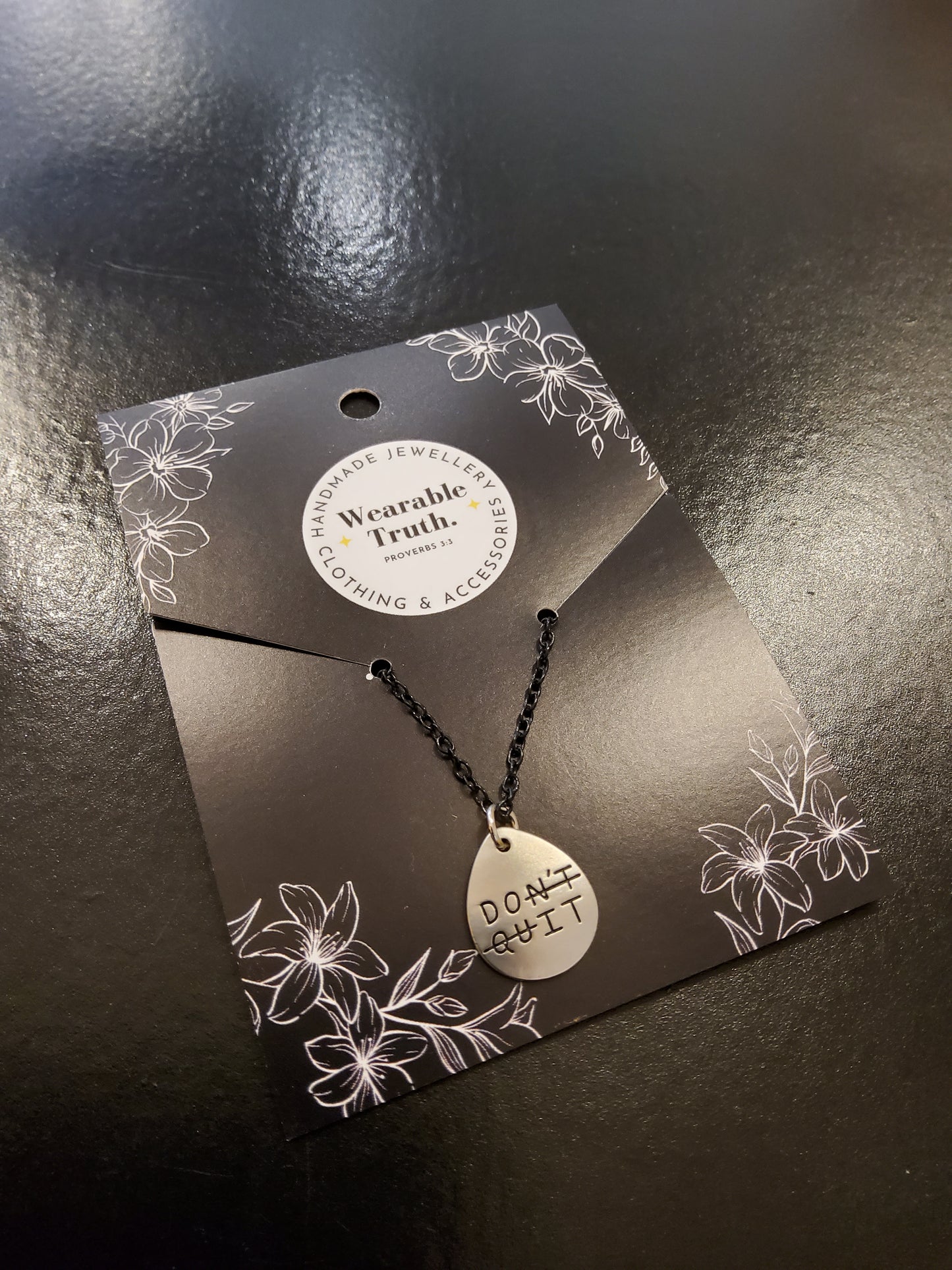 Don't Quit Necklace