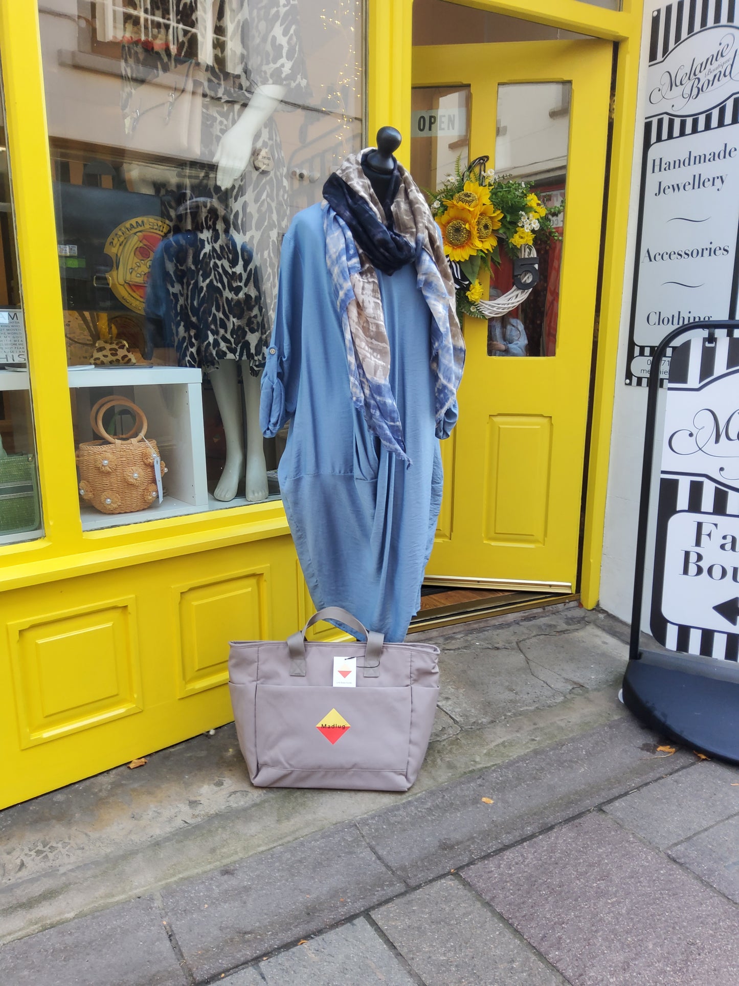 Madlug Taupe Tote Bag