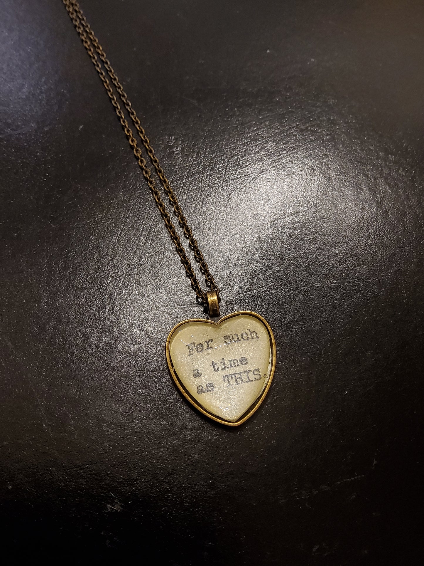 'For Such a Time as THIS' Heart Pendant Necklace