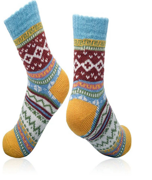 Nordic Patterned Socks - 3 Pairs