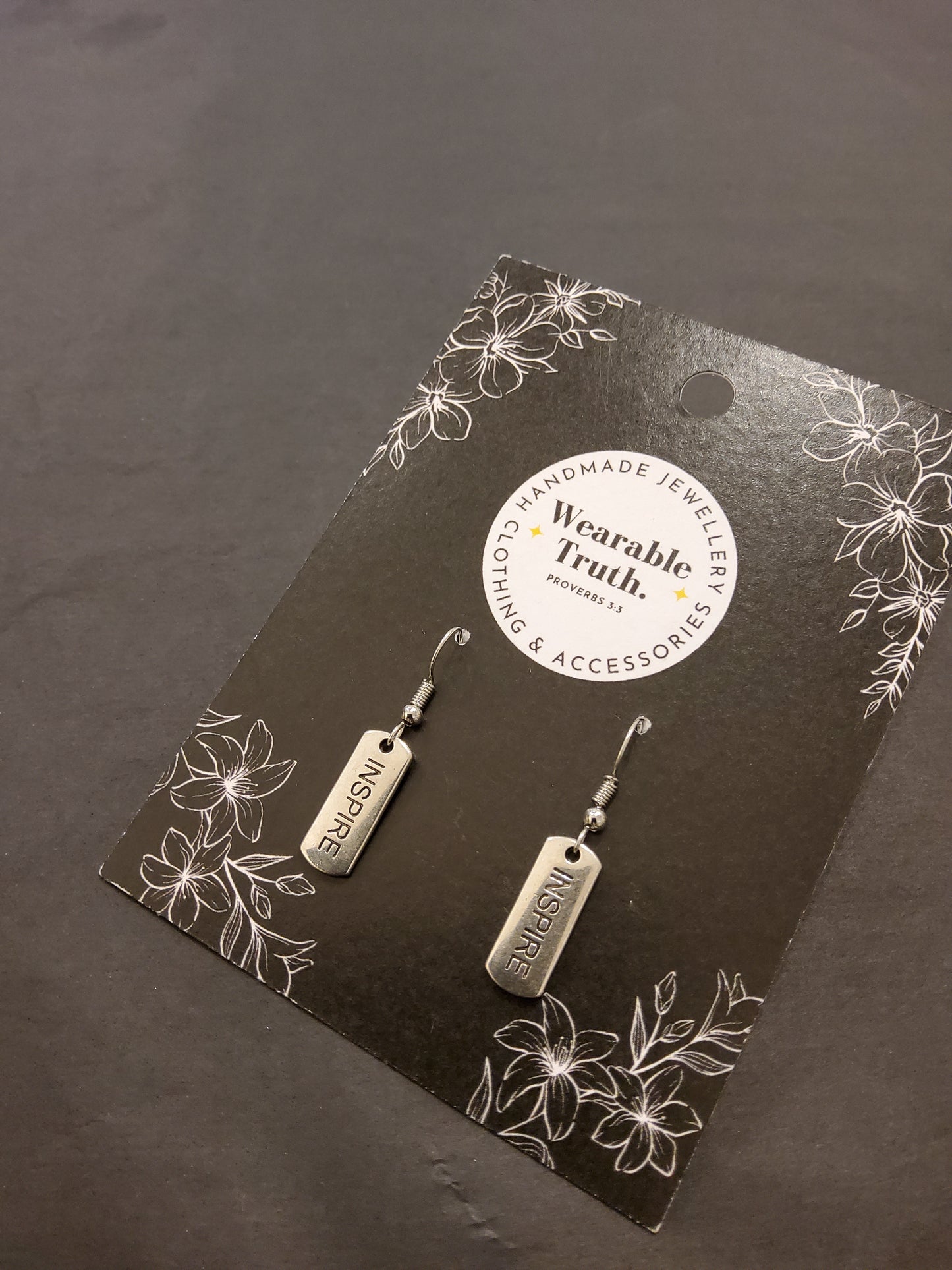 Wearable Truth Statement Word Earrings