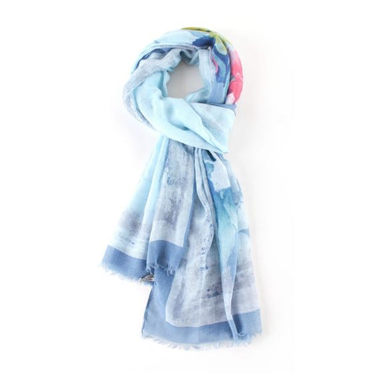 Floral patterned scarf