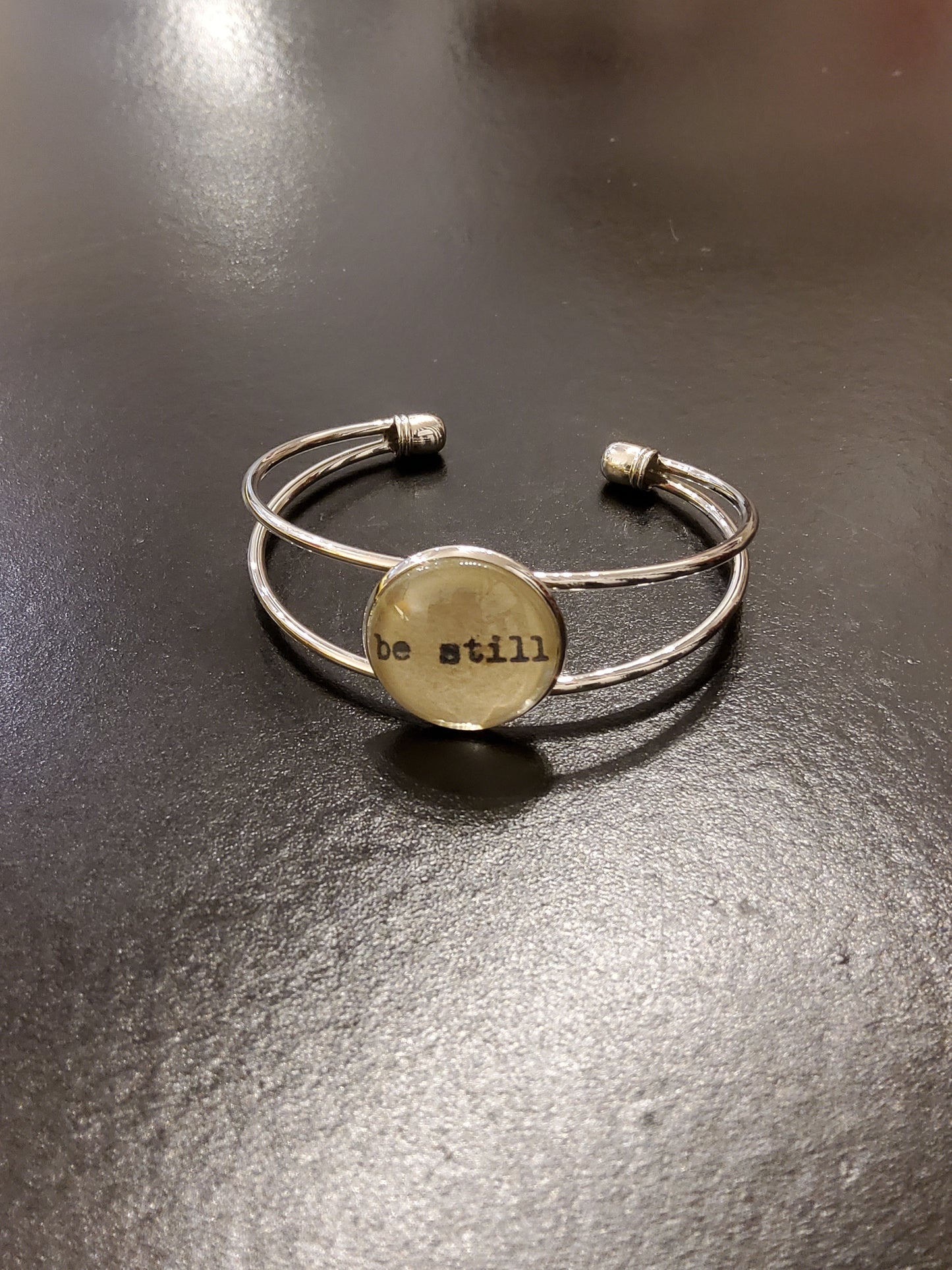 'be still' Cream Cuff Bracelet