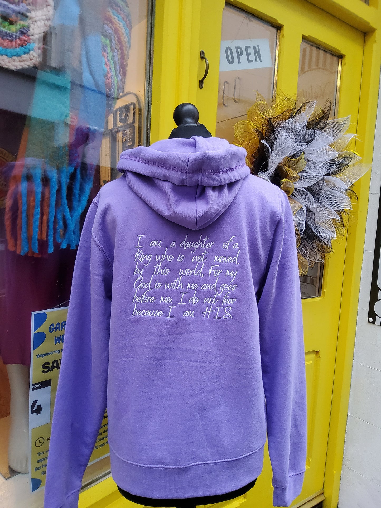 'Daughter of the King' Purple Zipped Hoodie