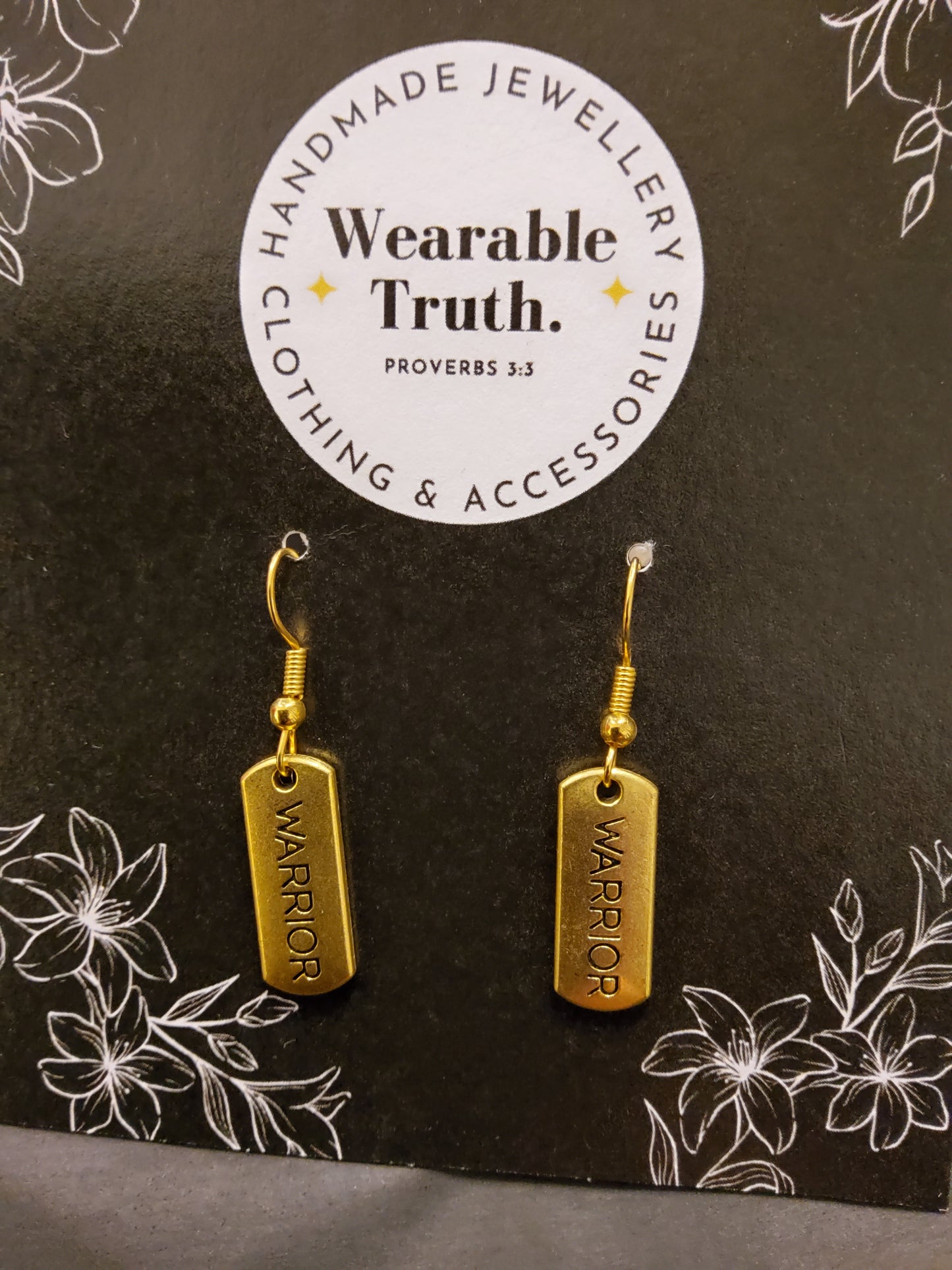 Wearable Truth Statement Word Earrings