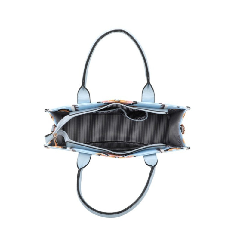 Light Blue Geometric Bag