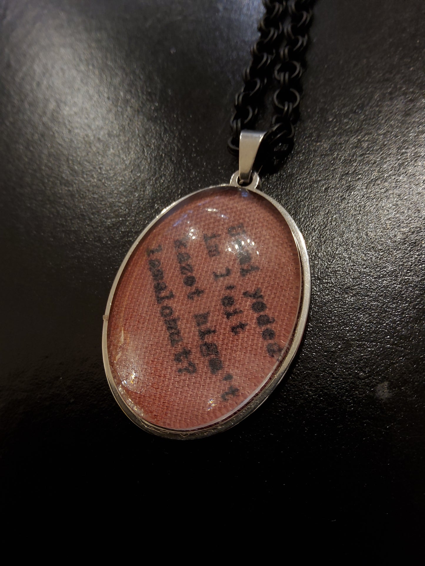 Esther 4:14 Linen Necklace in Hebrew