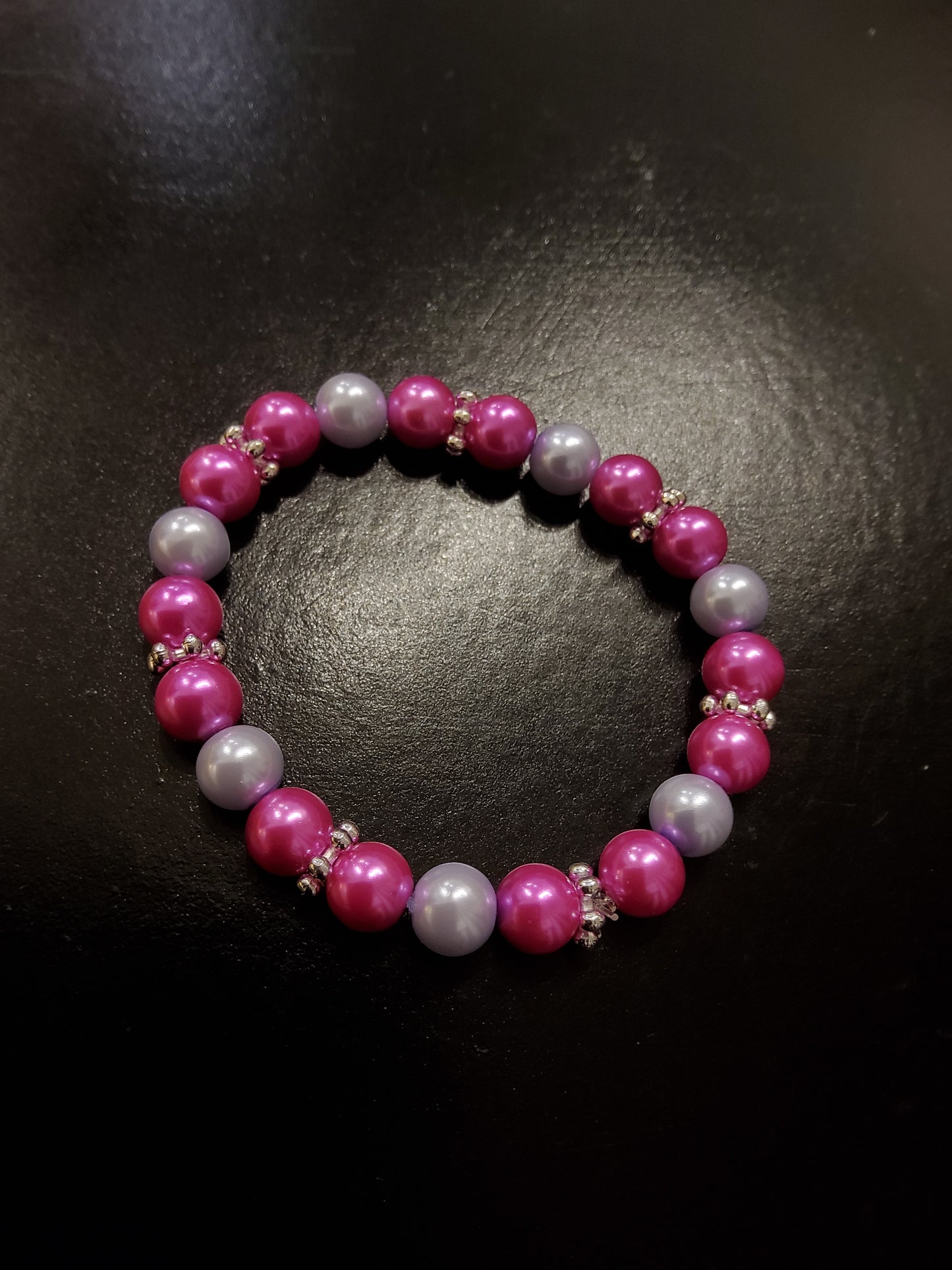 Pink and White Pearl Bracelet