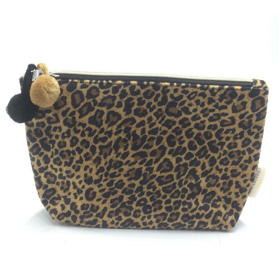 Leopard print shop toiletry bag