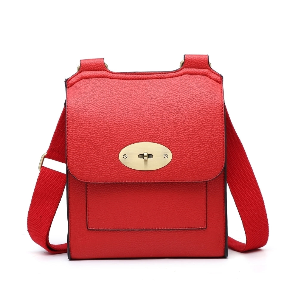 Red Rectangle Structured Crossbody