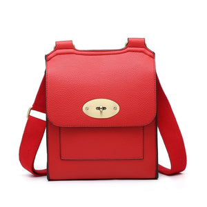 Red Rectangle Structured Crossbody