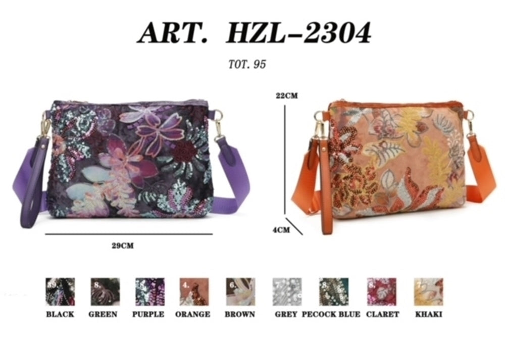 Beaded Clutch with Crossbody Strap