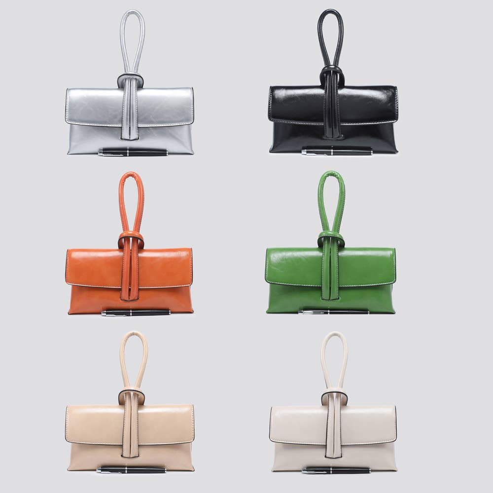 Vegan Leather Knot Handbags