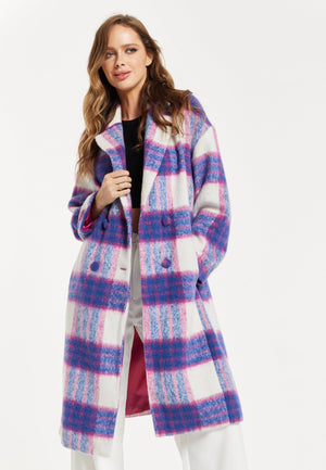 Multi Coloured Checkered Coat