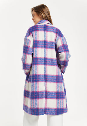 Multi Coloured Checkered Coat