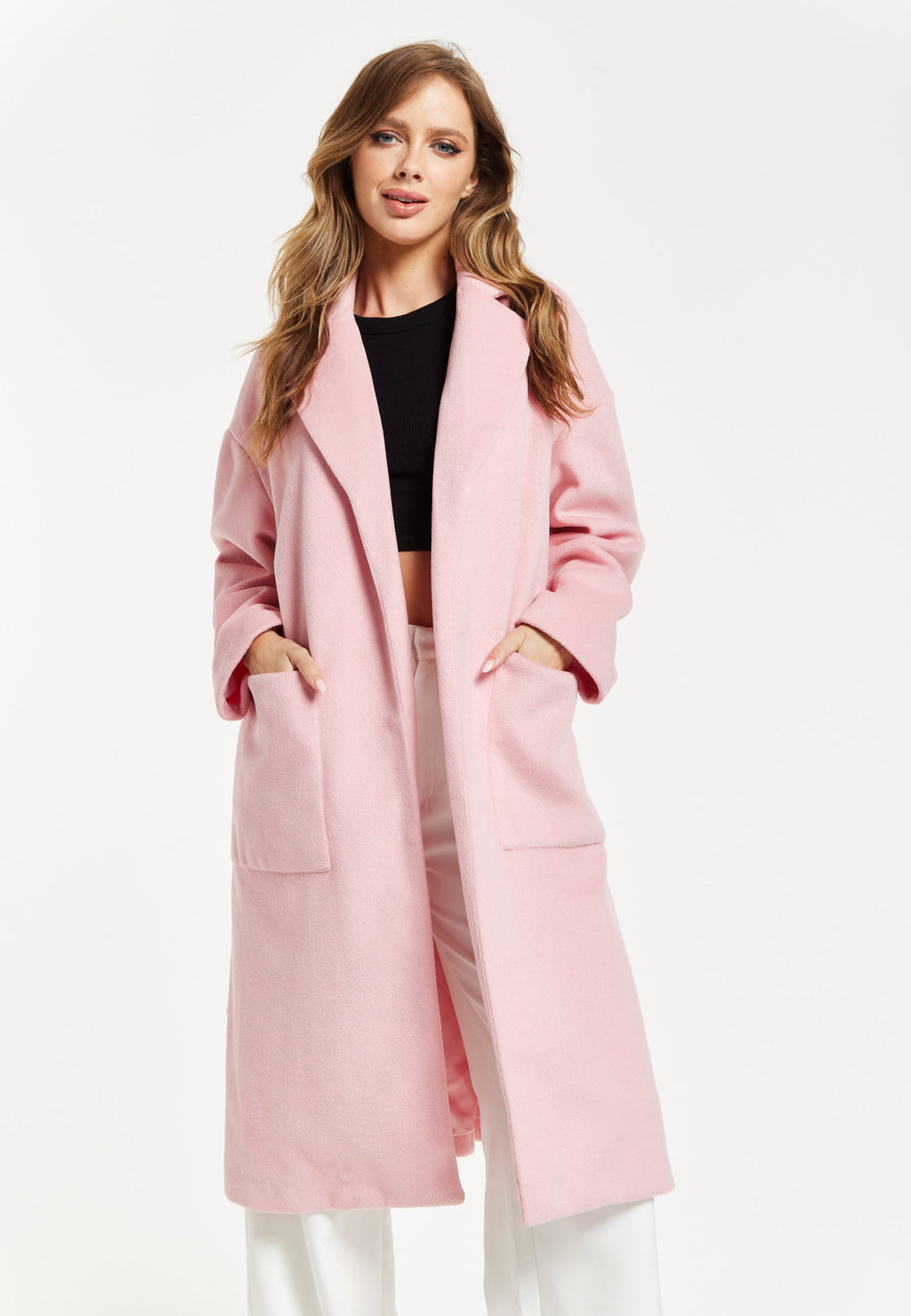 Pink Longline Coat