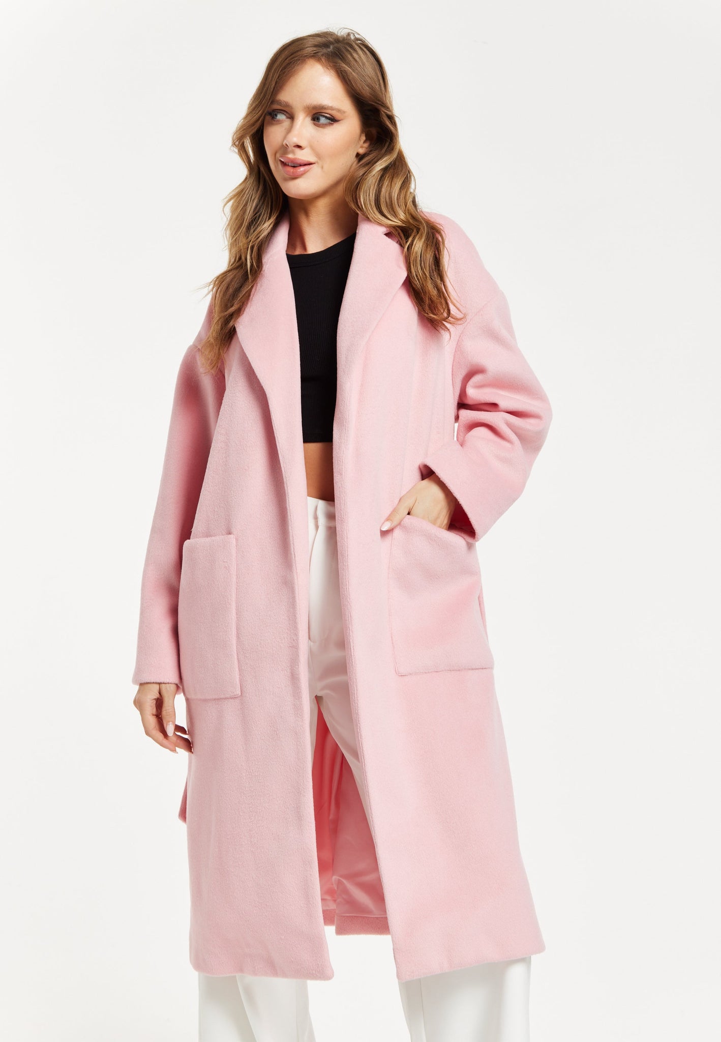 Pink Longline Coat