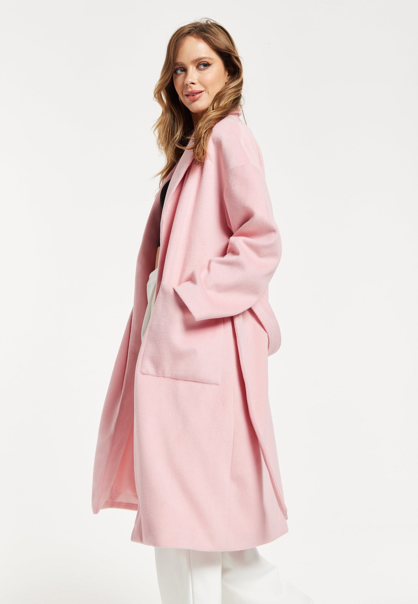 Pink Longline Coat