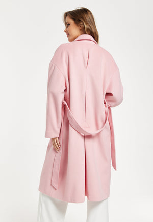 Pink Longline Coat