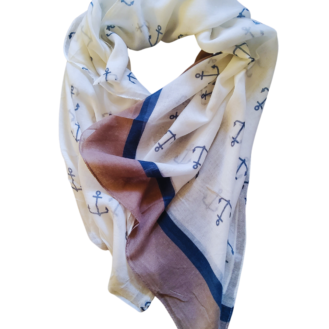 Anchor of hope print scarf