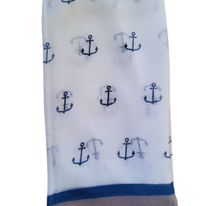 Anchor of hope print scarf