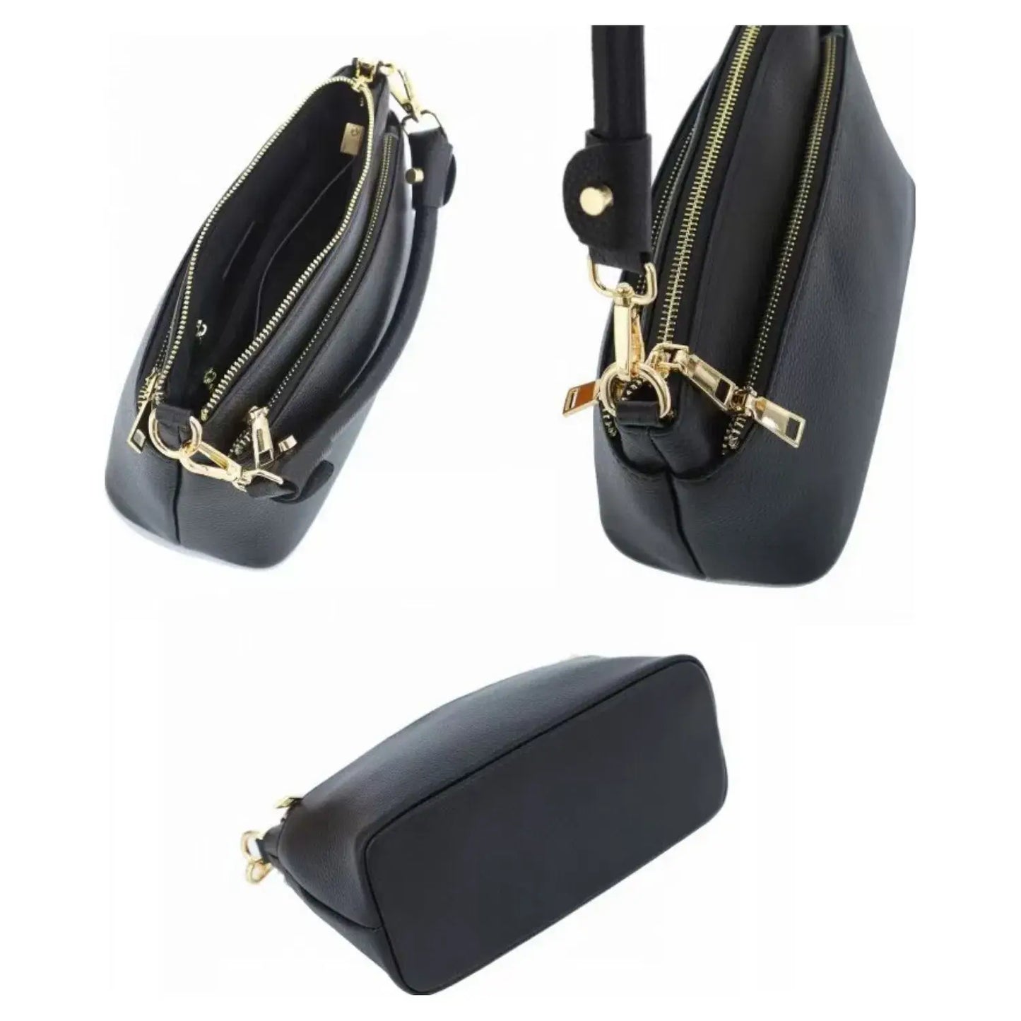 Real Leather Crossbody Bag