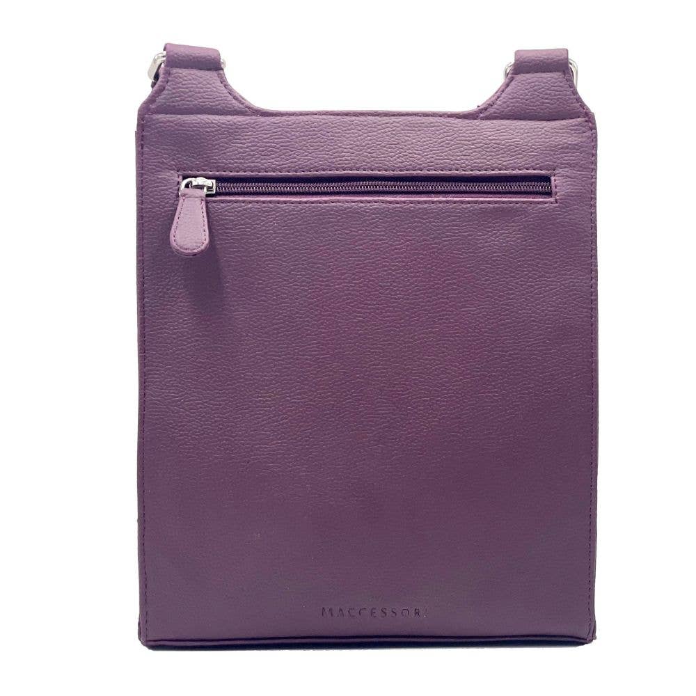 Harris Tweed Satchel Bag Green/Purple Plaid
