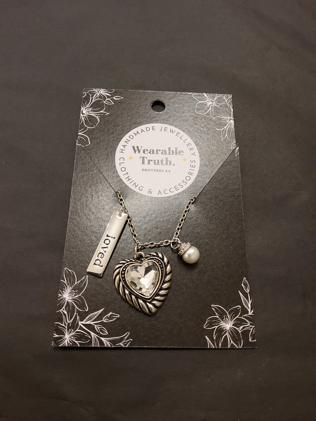 Wearable Truth "Loved" Charm Necklace