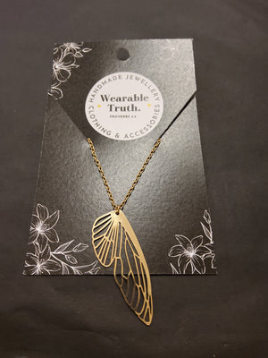 Wearable Truth butterfly wing necklace - To order