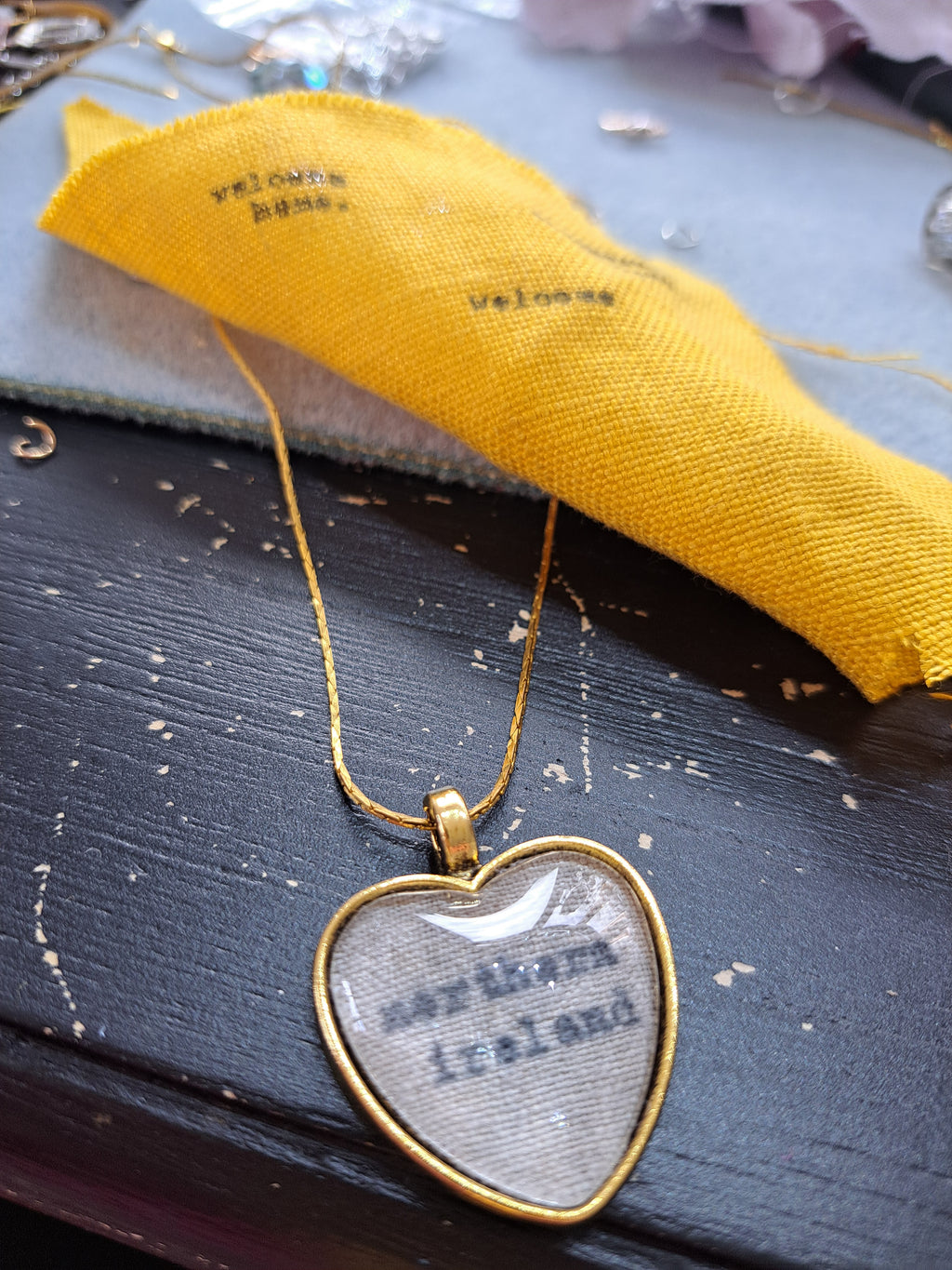 Northern Ireland Irish linen necklace