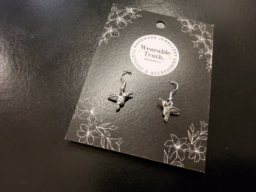 Hummingbird Silver Earrings