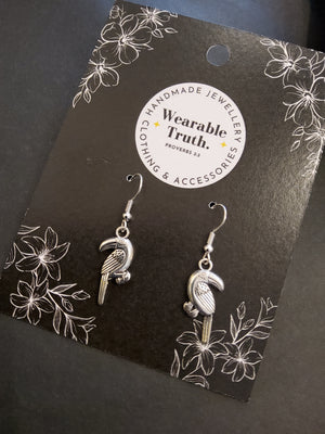 Parrot Silver Earrings