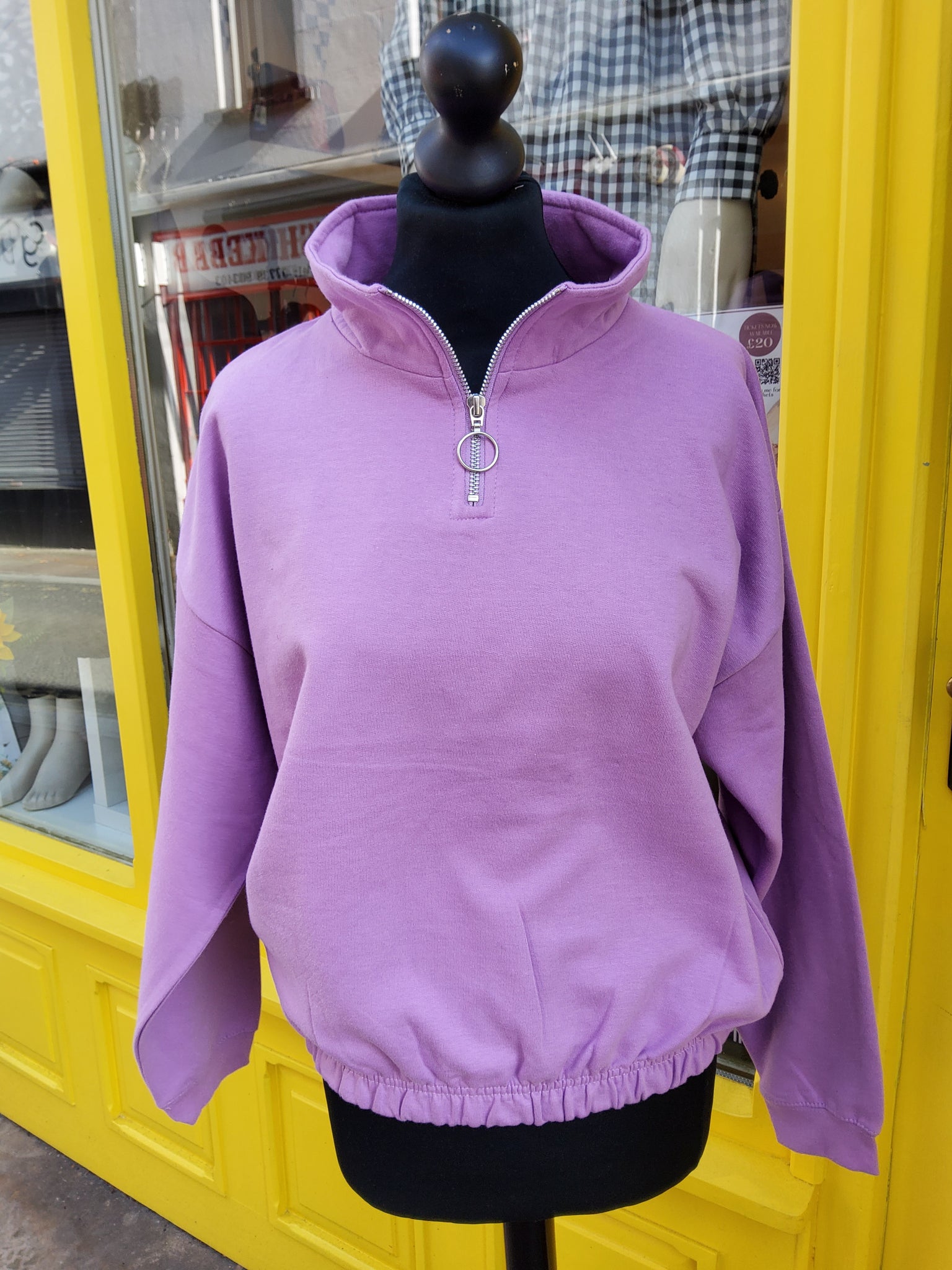 Wearable Truth Purple Statement Quarter Zip