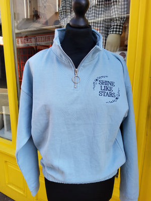 Wearable Truth Blue 'Shine like Stars' Quarter Zip