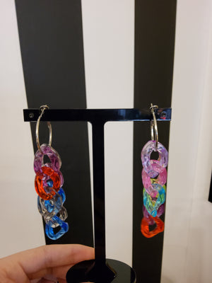 Colourful Loop Earrings