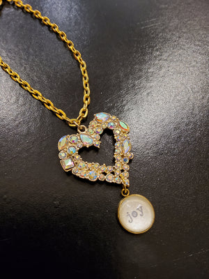 'Joy' Heart Gold Necklace