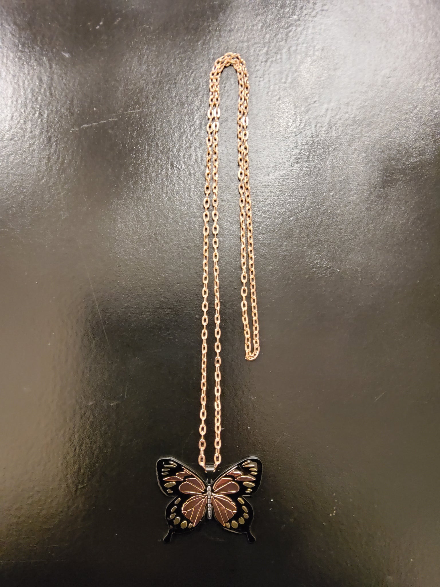 Rose Gold Butterfly Necklace