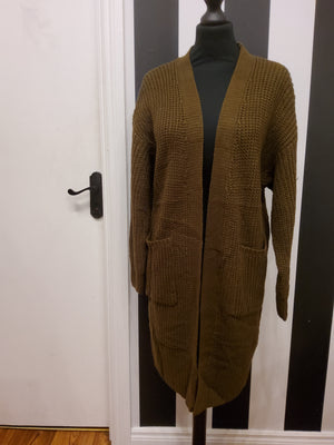 Longline Knit Cardigan with Pockets