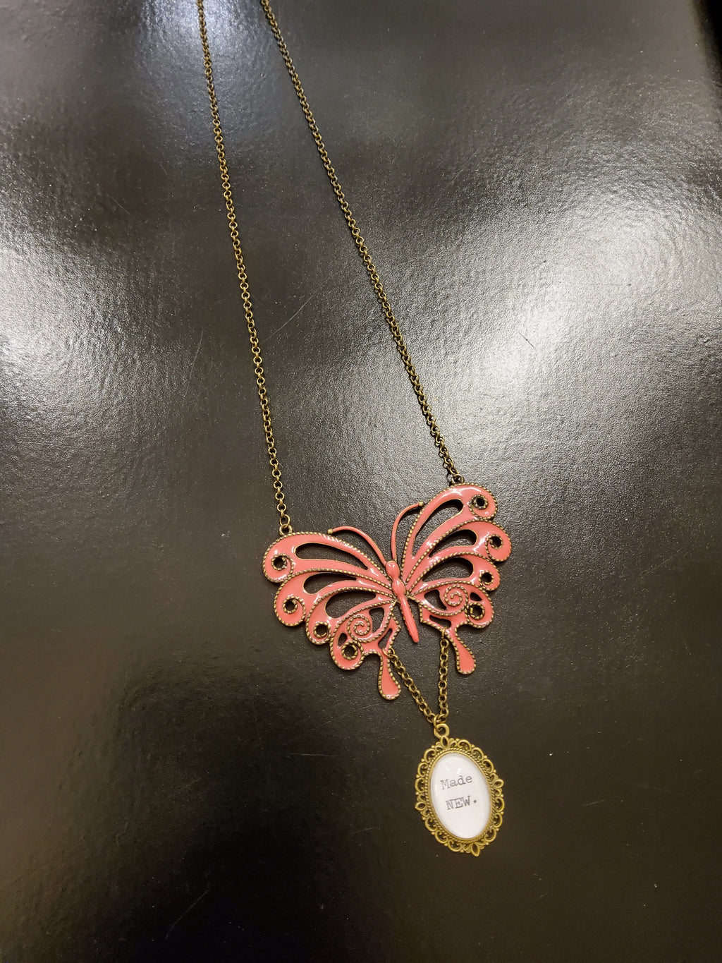 'MADE NEW' Butterfly Statement Necklace