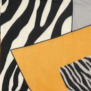 Zebra print yellow scarf