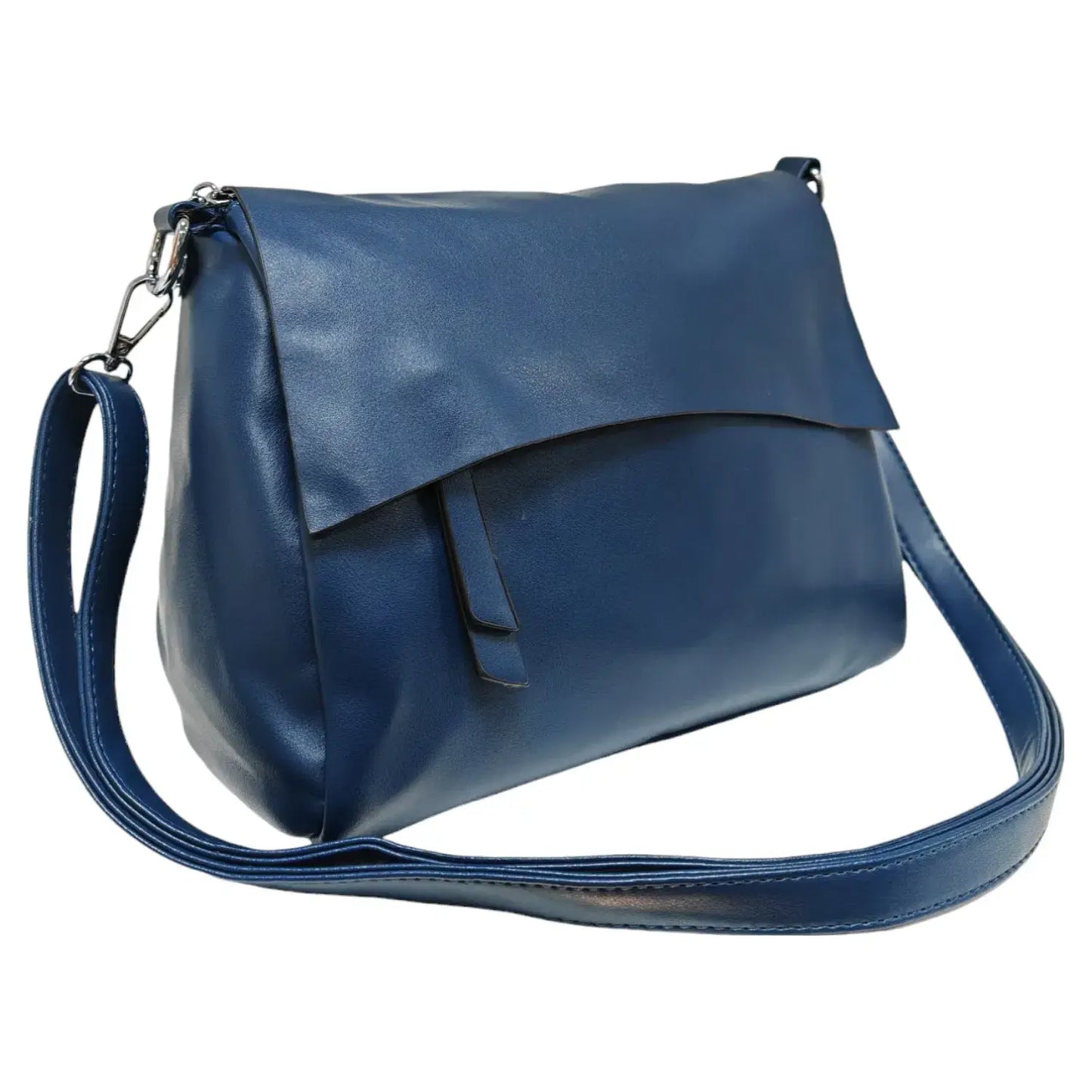 Navy Flap Over Crossbody Bag