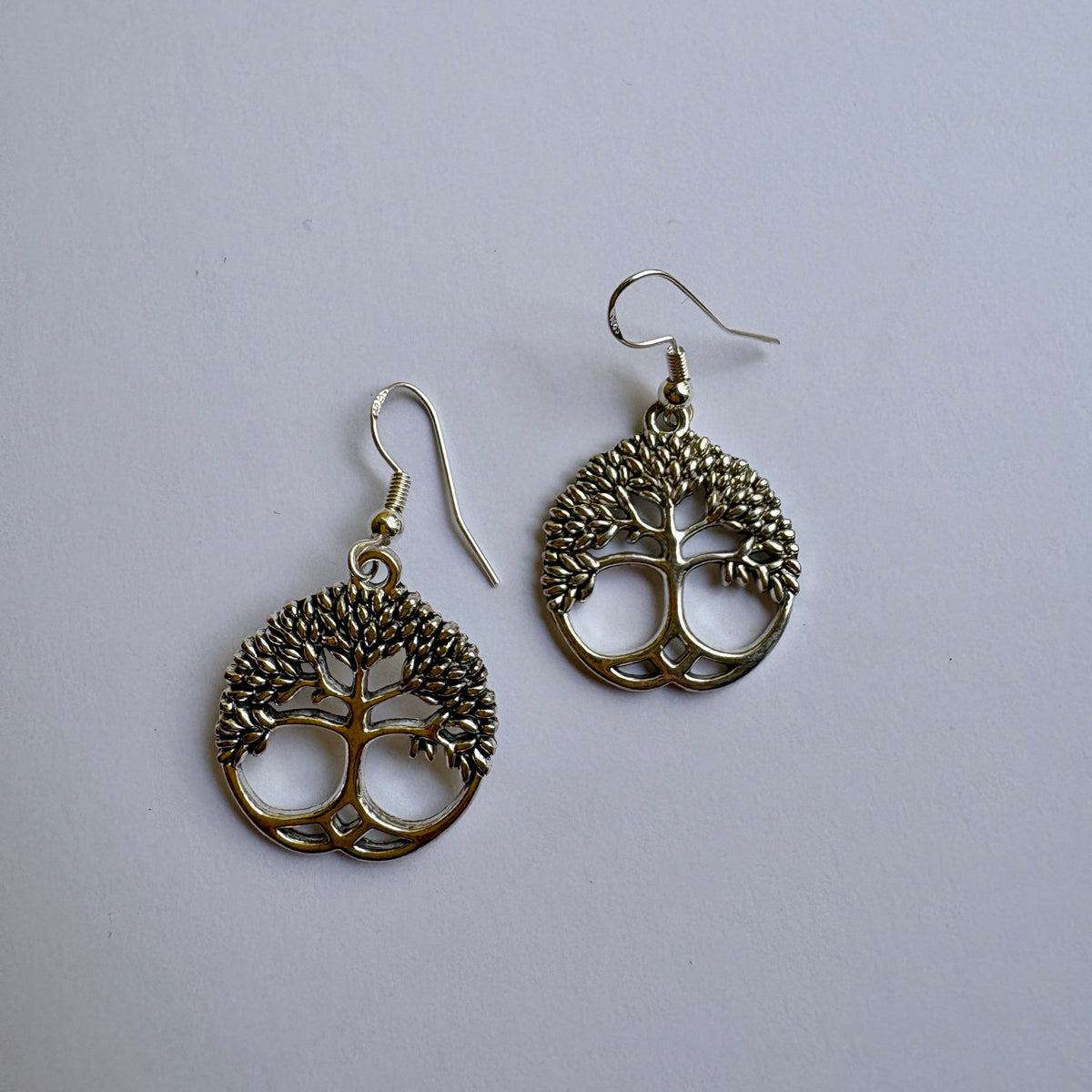Silver Tree Earrings