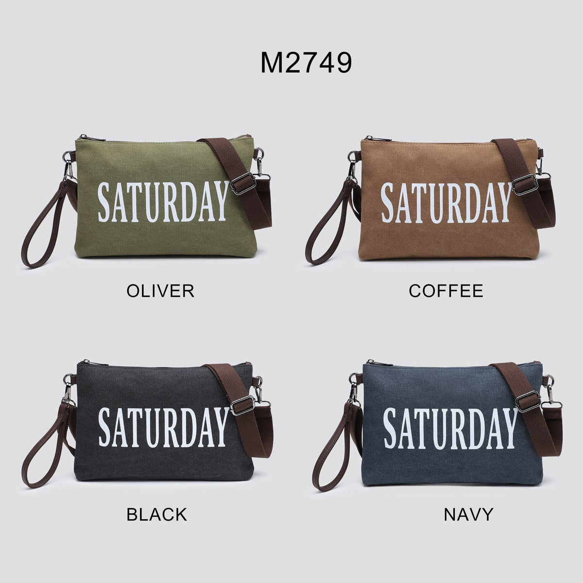 Saturday Canvas Crosbody Bag