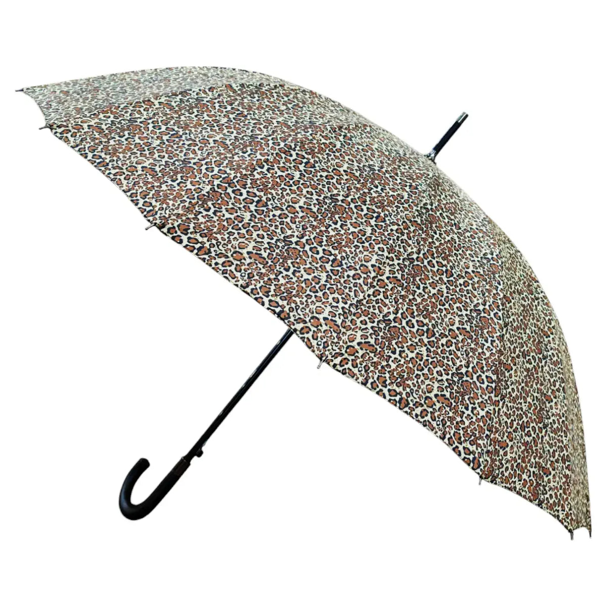 Large Leopard Print Long Stick Umbrella