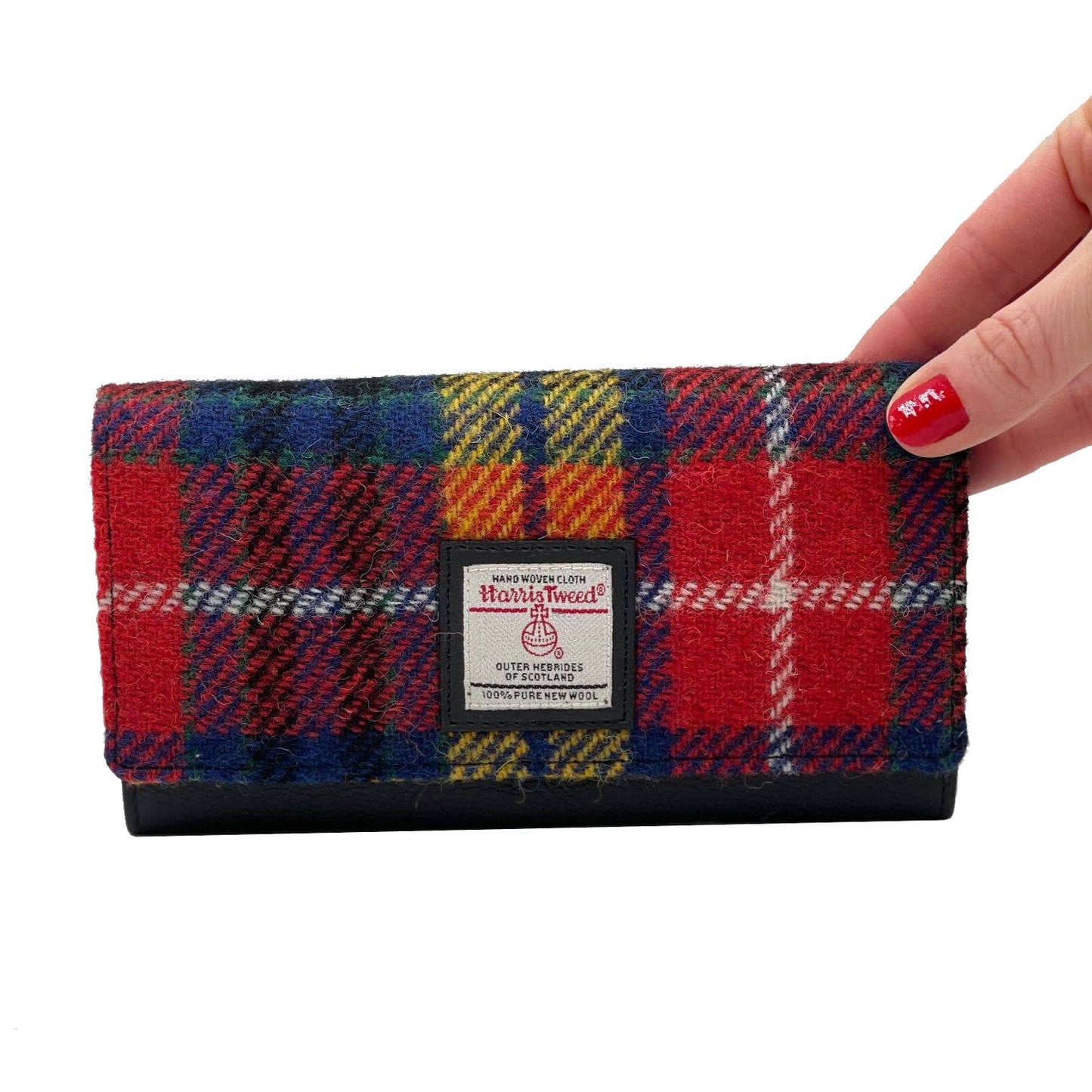 Harris Tweed Ladies Envelope Purse Saffron